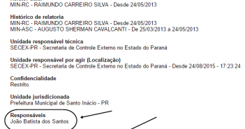 Esclarecendo os fatos da matéria do ex-prefeito de Santo Inácio
