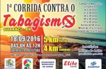 Guaraci promove primeira corrida/caminhada contra o tabagismo; Veja aqui como participar