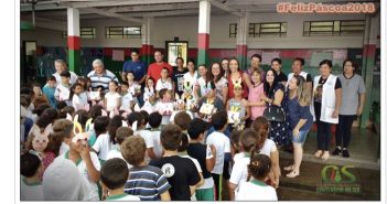 Em Centenário do Sul, alunos da rede municipal recebem ovos de páscoa