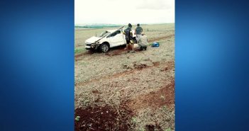 Entre São Martinho e Rolândia: Casal escapa da morte após carro capotar 8 vezes