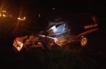 Carro de funerária se envolve em acidente com morte no norte do Paraná