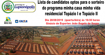 Atenção Lupionópolis: Recado importante sobre o sorteio das casas populares