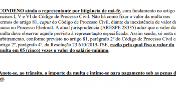 Em Lupionópolis, PSL denuncia manifestação em Bar e acaba levando “5 conto” de multa