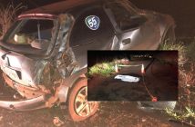 Homem morre após capotamento na estrada da Vila Progresso, em Centenário do Sul