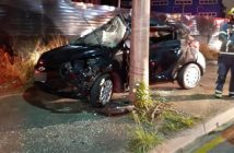 Motorista morre após bater contra poste no Paraná