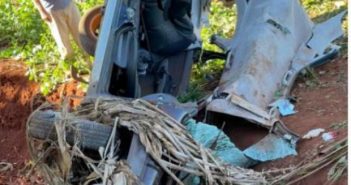 ACIDENTE NA PR-551, EM MARINGÁ, DEIXA MOTORISTA GRAVEMENTE FERIDO