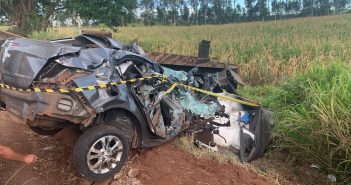 JOVEM MORRE EM ACIDENTE ENTRE SANTO INÁCIO E COLORADO