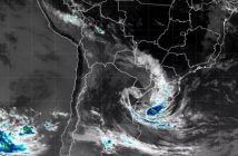 Vórtice de ciclone cobre o sul do Brasil e muda clima na região