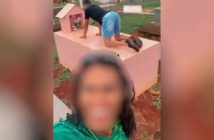 Dupla é presa após dançar funk sobre túmulo de bebê em Goiás