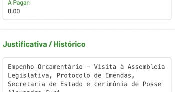 Em 11 dias, Secretário de Santa Fé faturou quase 3 mil reais em Diárias