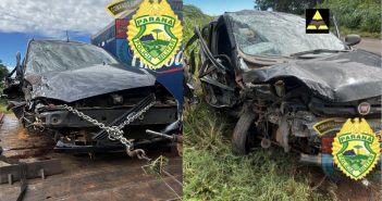 Colisão frontal na PR-170 deixa dois feridos em Jaguapitã