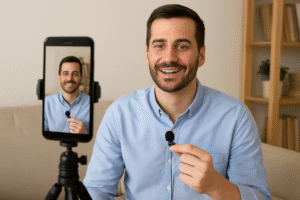 microfone de lapela para celular